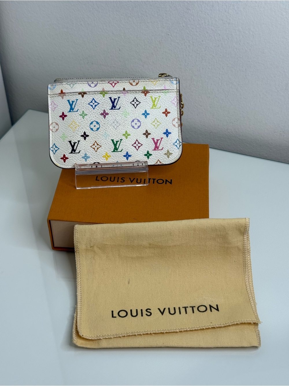 Louis Vuitton Murakami White Key Cles Pochette